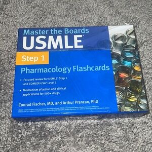 NEW! Kaplan Medical Master the Boards Step 1 Pharmacology Flashcards